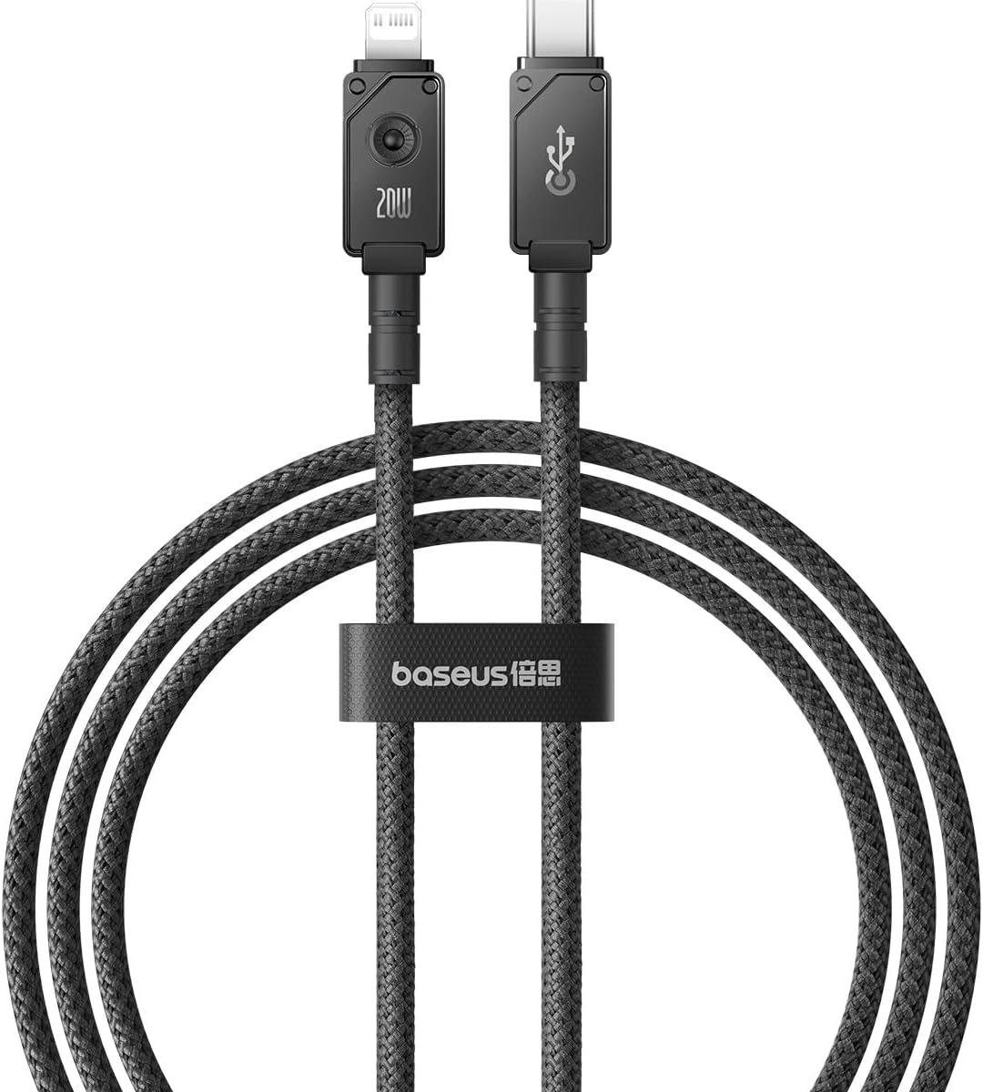 Baseus Unbreakable USB-C to Lightning Cable 20W — 1m — Black
