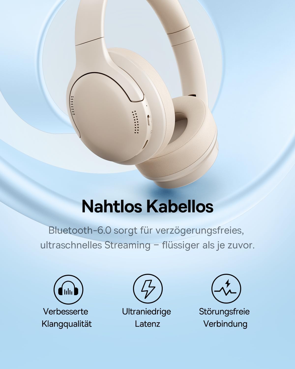 Baseus Bass BH1 Lite Wireless Headphones — Lightwhite