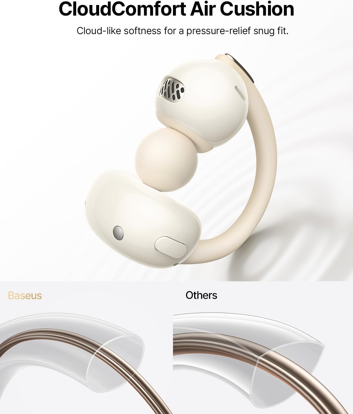 Baseus Bowie MC2 Air Open-Ear Earbuds — White