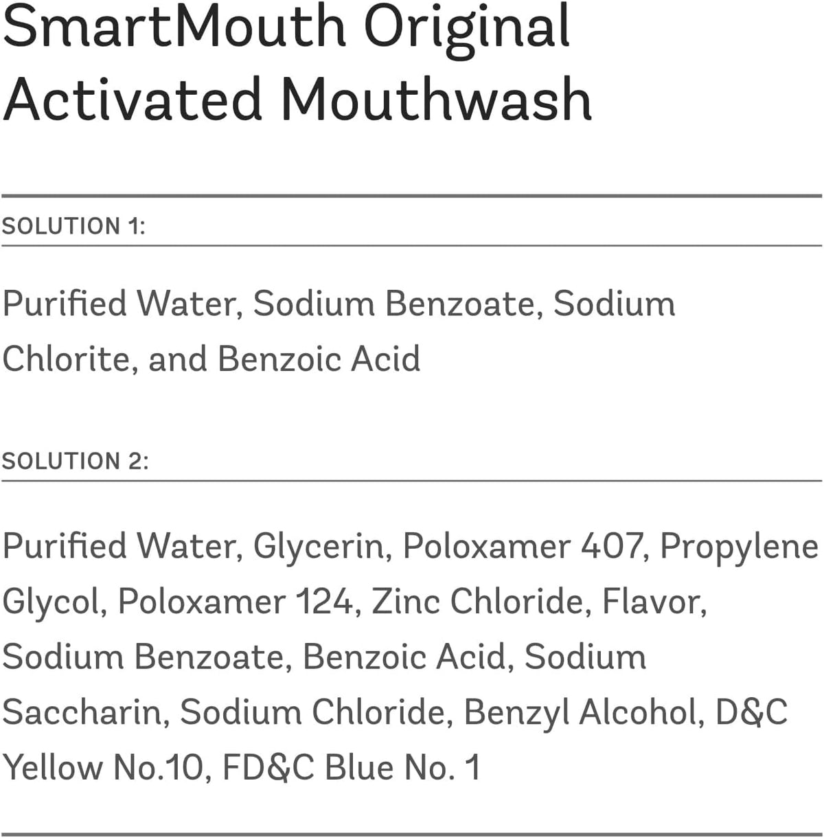 SmartMouth Original Zinc Activated Mouthwash Single Packs, 10 Count, 2-Pack — front product image