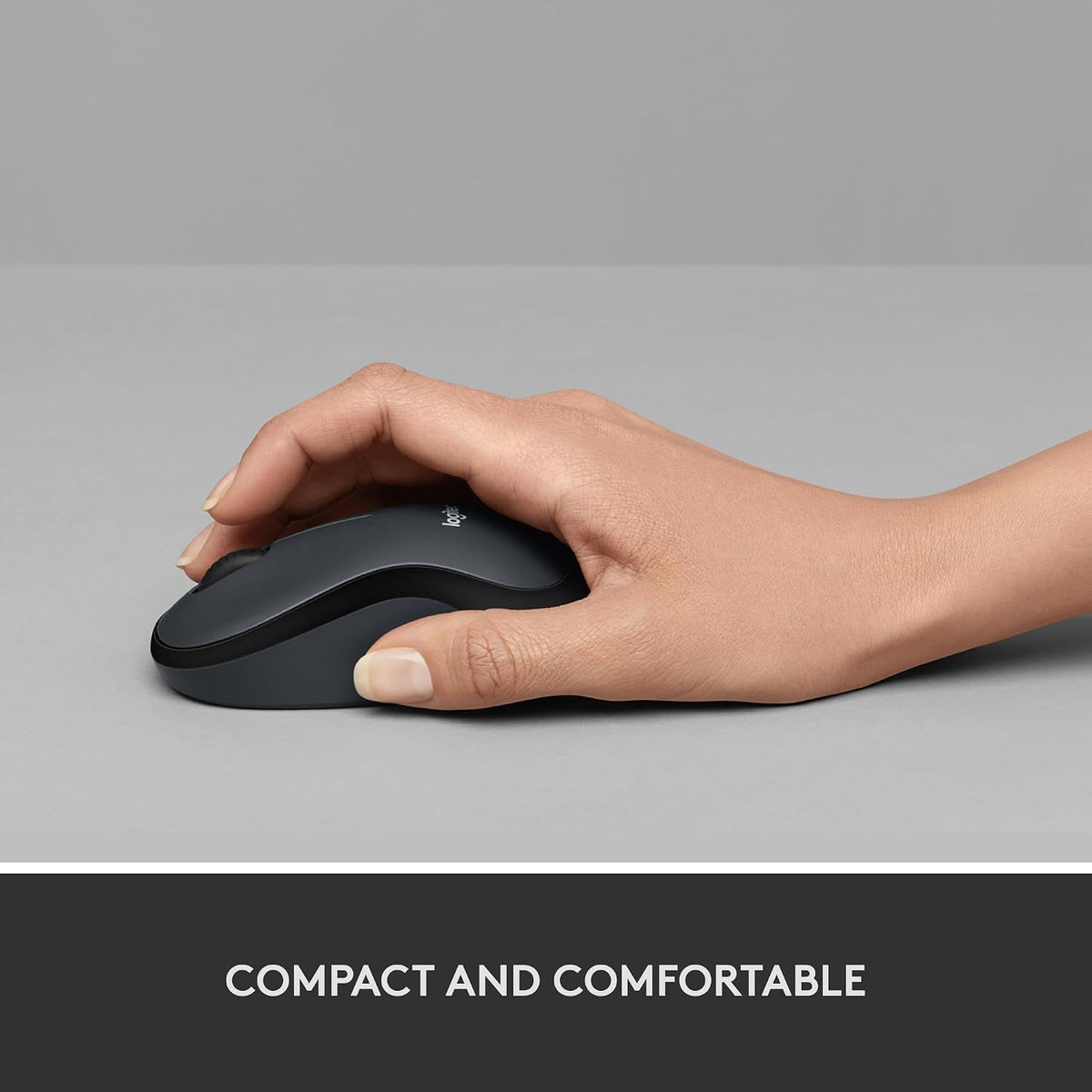 Logitech M220 Wireless Mouse — Black
