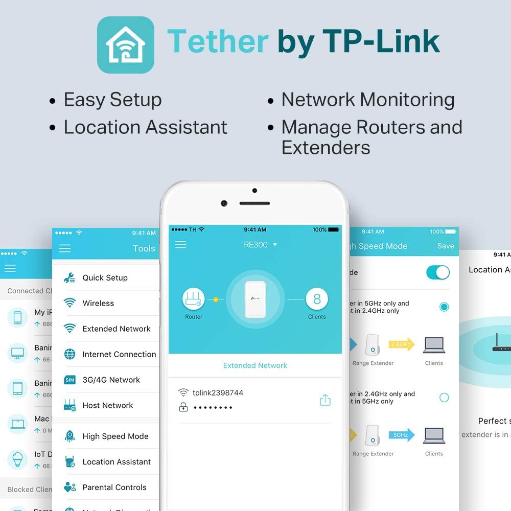 Tplink Onemesh Ac1200 Mesh Wi-Fi Range Extender Re300