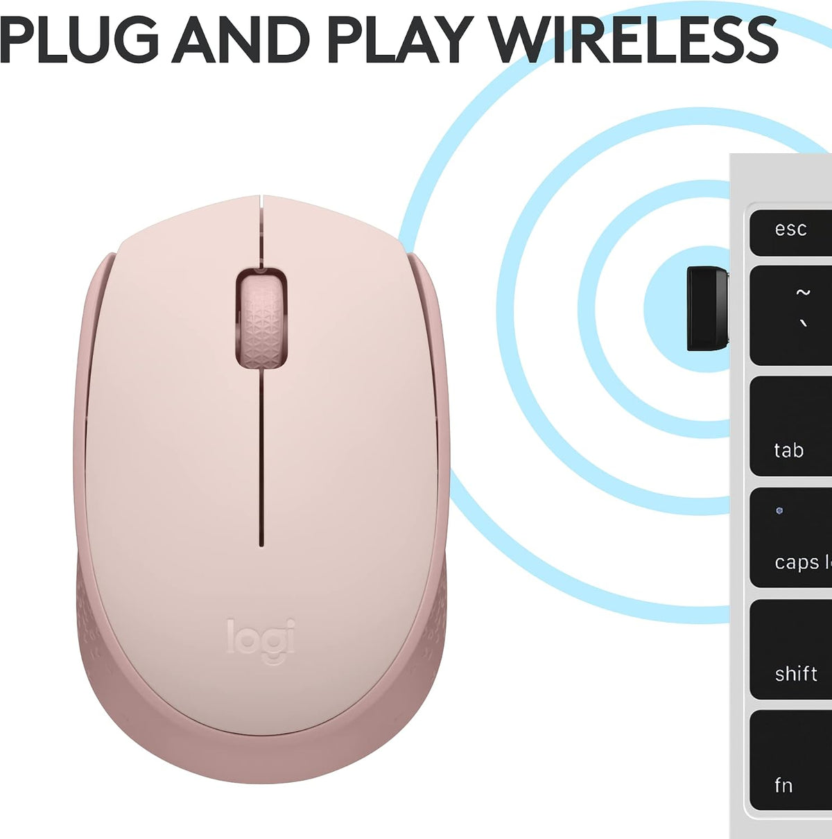 Logitech M171 Wireless Mouse — Rose