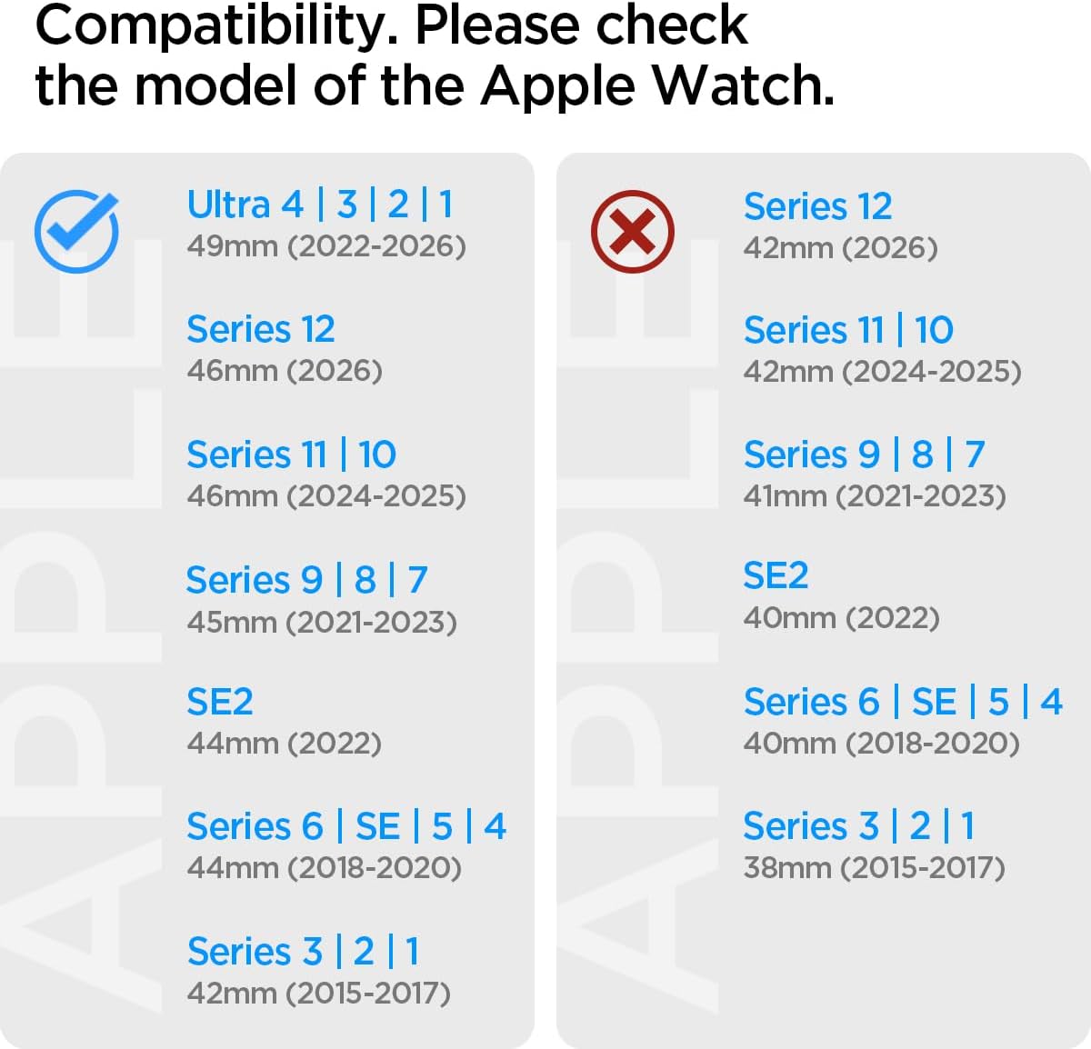 Spigen Athlex Air 2 for Apple Watch Band for Apple Watch Ultra 4/3/2/1 49mm — Active Black Gray — product image 2