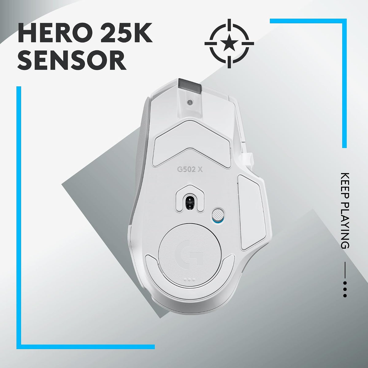 Logitech G502 X Wireless Gaming Mouse — White
