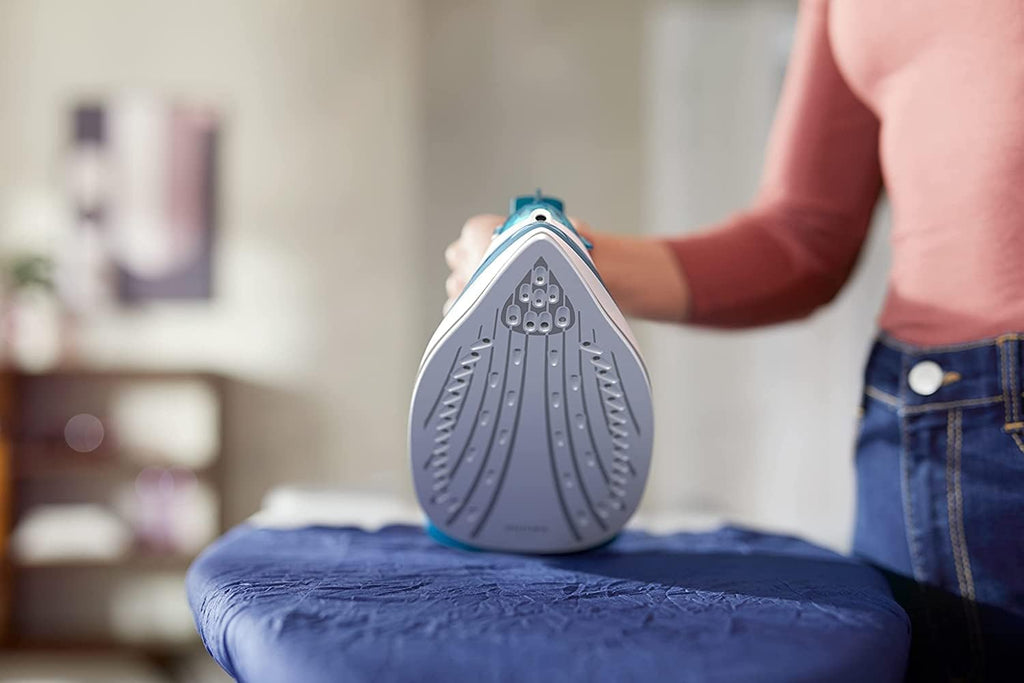 Philips Steam Iron 2100W, 30g/min Continuous Steam, 140g Steam Boost — Blue