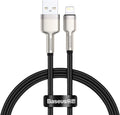 Baseus PD 2.4A USB to Lightning Cable Zinc Alloy Nylon Braided Fast Charging With HighSpeed Data Transfer