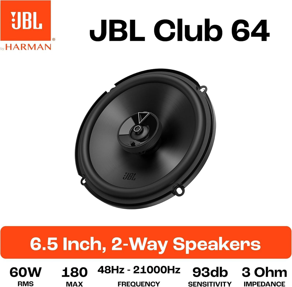 JBL Club 64 Gen 3 6.5-Inch Car Speaker Set