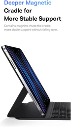 Baseus Magnetic Keyboard Case for iPad Pro 12.9-inch (5th/6th Gen) — Black