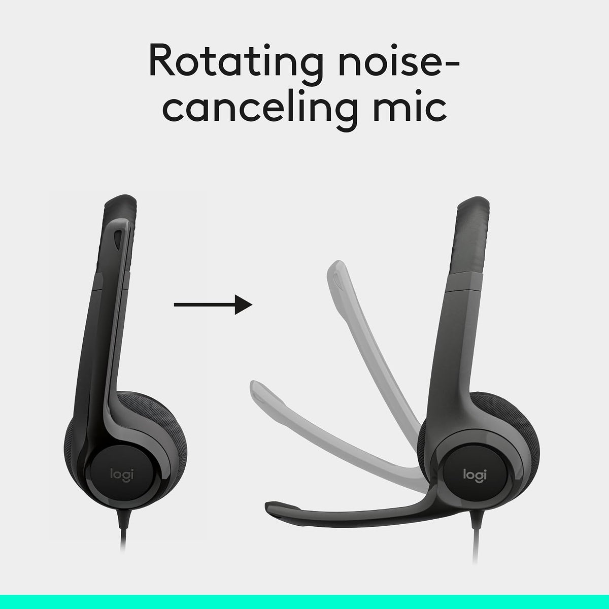 Logitech H390 Headset — Black