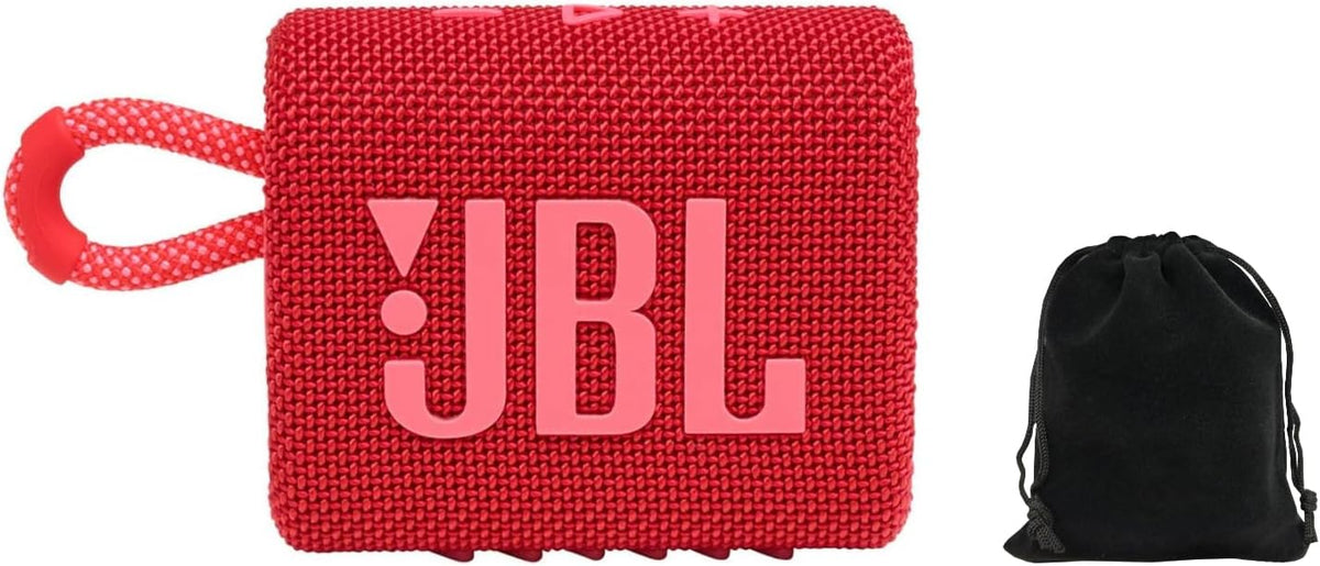 JBL Go 3 with Storage Bag — Red