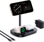 Baseus 3-in-1 air-cooled wireless charger — Black