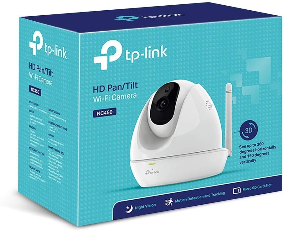 TP-Link HD Pan/Tilt Wi-Fi Camera With Night Vision NC450