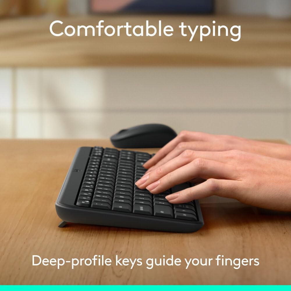 Logitech MK250 Keyboard and Mouse Combo — Graphite