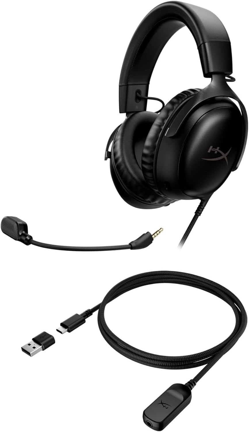 HyperX Cloud III Gaming Headset-Black — Black Solid — product image 4