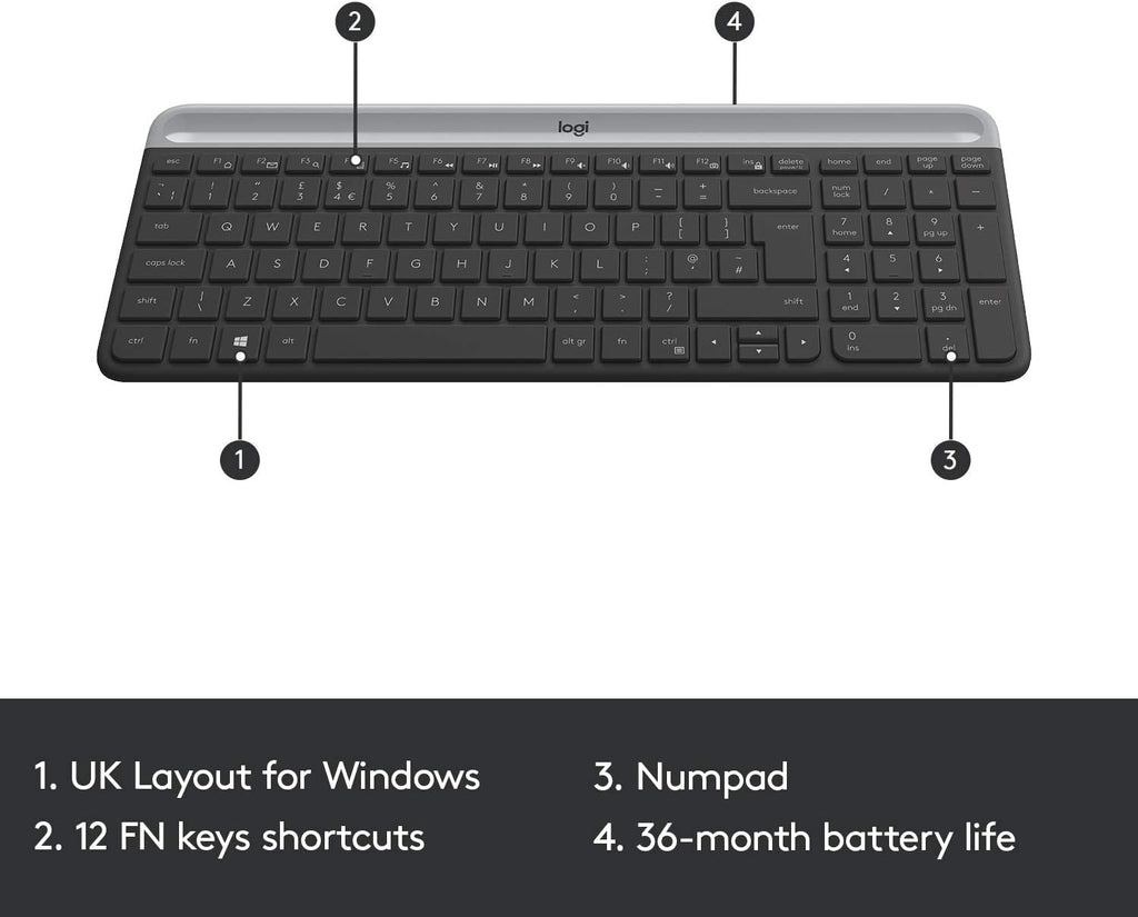 Logitech MK470 Keyboard and Mouse Combo — Graphite