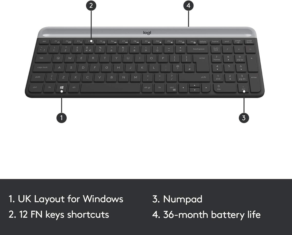 Logitech MK470 Keyboard and Mouse Combo — Graphite