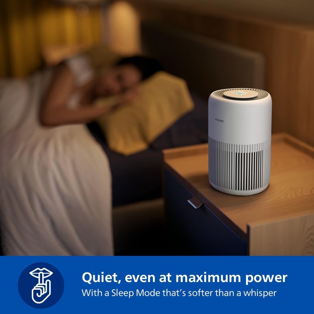 Philips AC3420/10 2-in-1 Air Purifier and Humidifier, 3400 Series, 78 m2, CADR 300m³/s, 3-Layer HEPA Filter, Remote Control with Air+ App — Arctic white