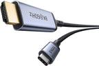 Baseus High Definition Series Type-C to HDMI 8K Adapter 1.5m Cluster Black — USB C - HMDI — Black