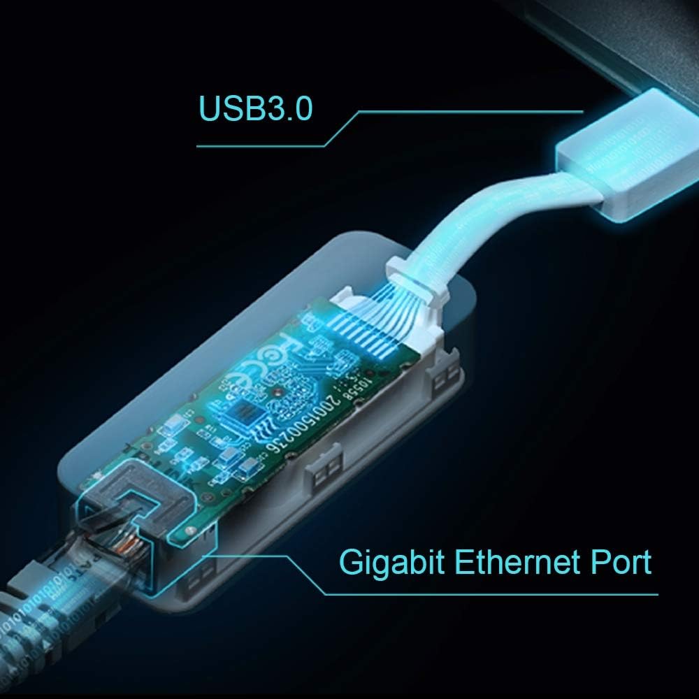 TP-Link UE300 USB to Ethernet Adapter for Windows 10/8.1/8/7/Vista/XP, Linux