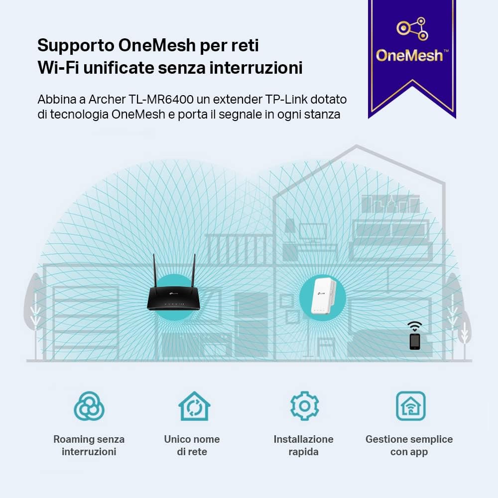 TP-Link WiFi Router 3p 10-100 4g N300