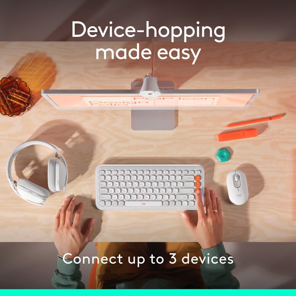 Logitech POP Mouse Wireless Mouse — Pink