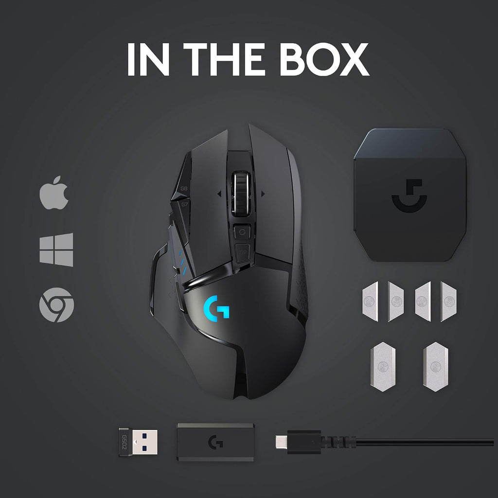 Logitech G502 Wireless Gaming Mouse — Black
