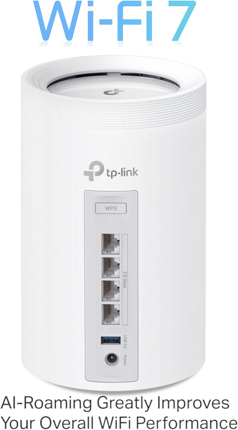 TP-Link Deco BE65 WiFi 7 Router, BE9300Mbps Tri-Band Gigabit WiFi