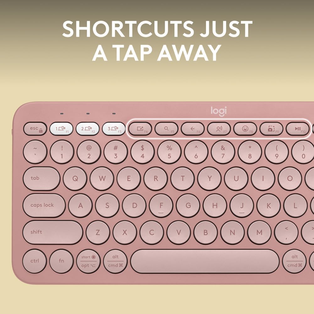 Logitech K380S Keyboard — Rose