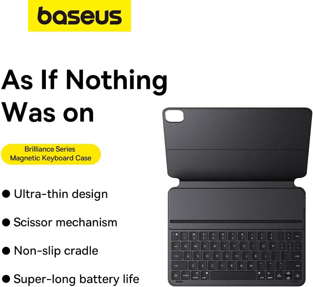 Baseus Magnetic Keyboard Case for iPad Pro 11-inch (2018–2022) / Air 4 / Air 5 — Black