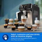 Philips Fully Automatic Coffee Machine, 20 Hot & Cold Beverages, 4 Profiles — Black