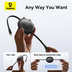 Baseus Free2Pull Retractable USB-C to Lightning Cable 20W — 1m — Black