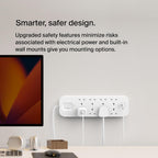 Belkin 8-Outlet Surge Protector Power Strip, Wall-Mountable with 8 AC Outlets, 2M Power Cord, & Green Indicator Light - 2 USB-C Ports w/USB-C PD Fast Charging - 900 Joules of Protection