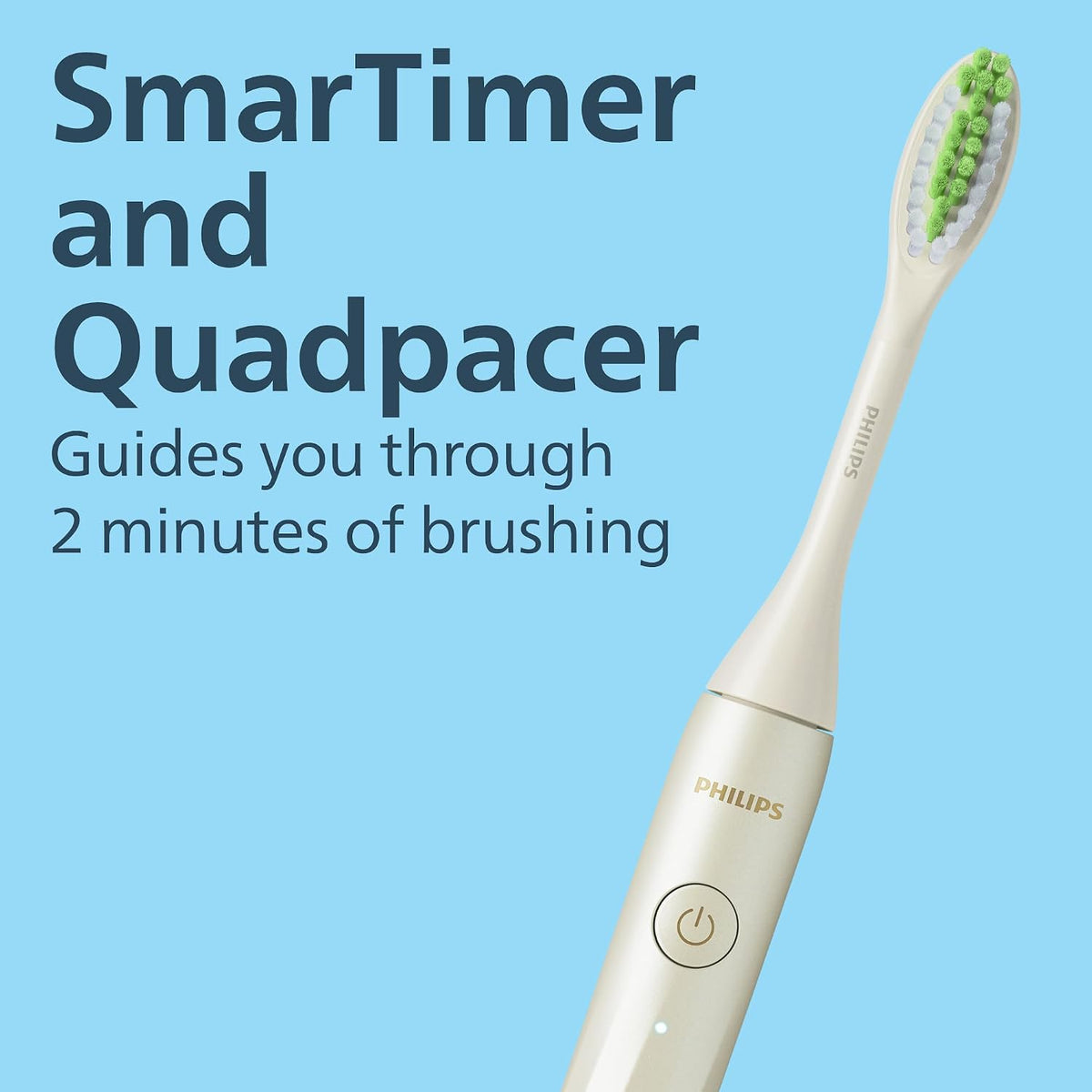 Philips SONICARE Philips One Rechargeable Toothbrush, Snow, 2 Piece Set — White