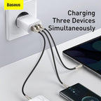 Baseus 30W Quick Charger 2U C, White, EU Plug — White