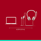 Logitech H390 Headset — Rose