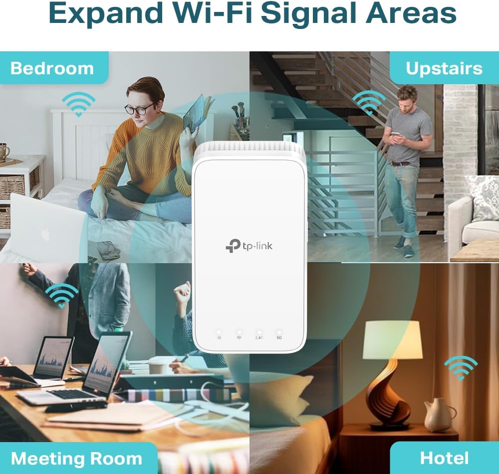 Tplink Onemesh Ac1200 Mesh Wi-Fi Range Extender Re300