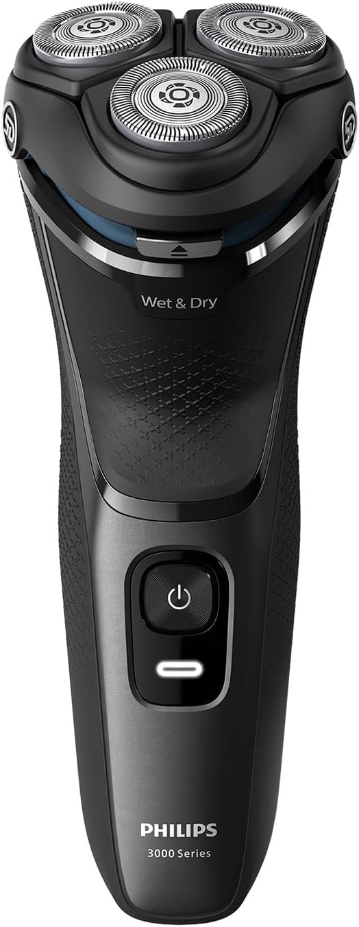 Philips Electric Shaver 3000 Series - Wet & Dry Electric Shaver for Men with SkinProtect Technology in Dark Moon, Pop-up Beard Trimmer, Cordless Shaver (Model S3145/00) — Dark Moon