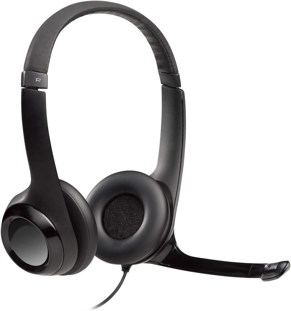 Logitech C270 Webcam and H390 Headset Bundle — Black/Grey