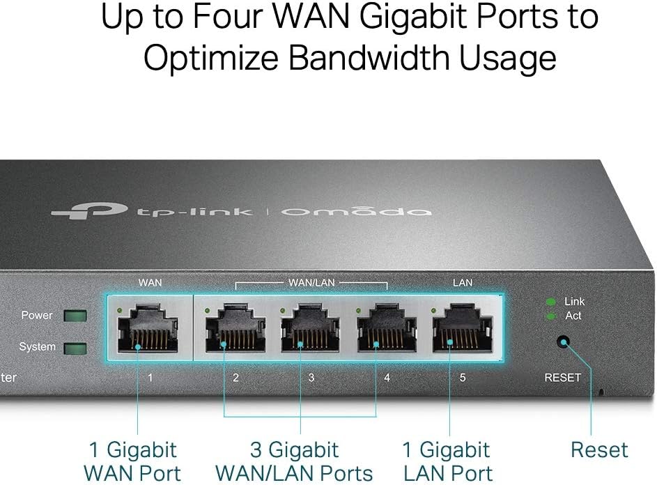 TP-Link TL-R605 Gigabit Ethernet Router Black