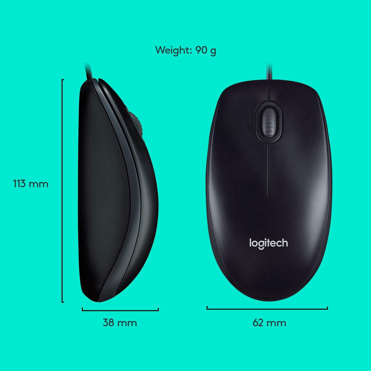 Logitech MK120 Keyboard and Mouse Combo — Black