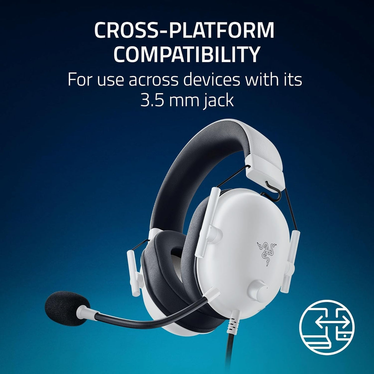 Razer BlackShark V2 X PlayStation licensed Gaming Headset — White — product image 8