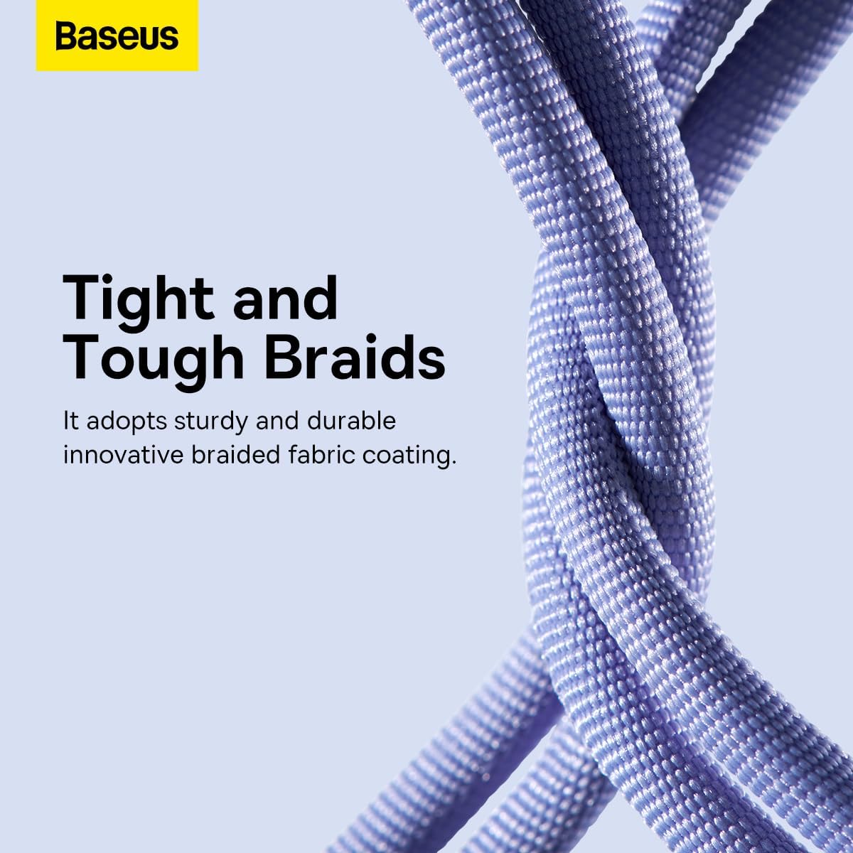 Baseus Crystal Shine USB-A to Lightning Cable 2.4A — 1.2m — Purple
