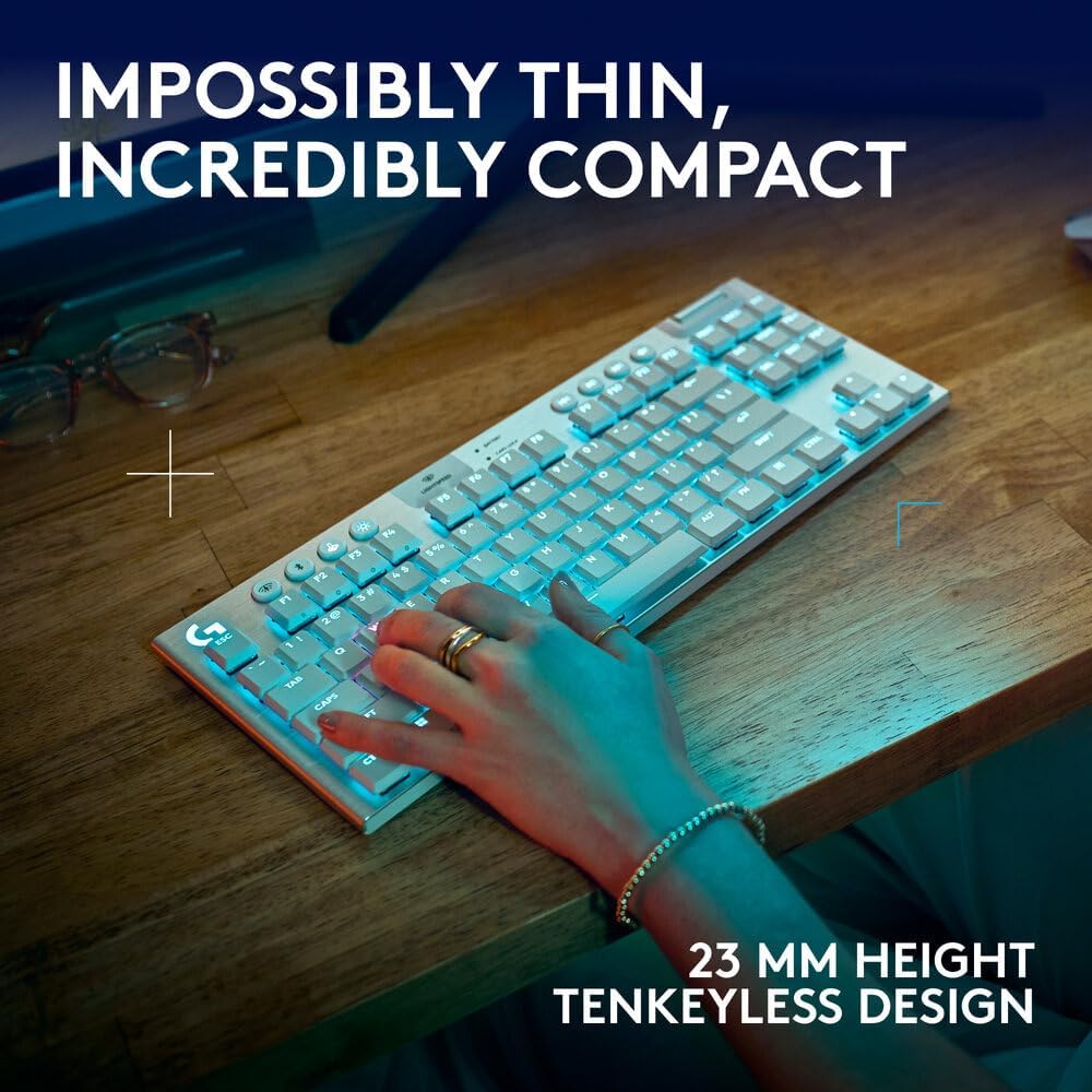 Logitech G915 X TKL Wireless Gaming Keyboard — White