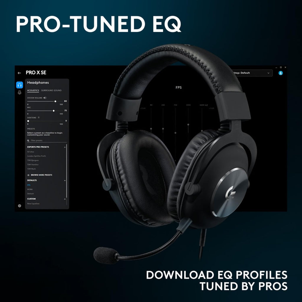 Logitech G PRO X SE Wired Gaming Headset — Black