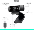 Logitech C922 Webcam — Black