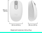 Logitech M196 Wireless Mouse — Off White
