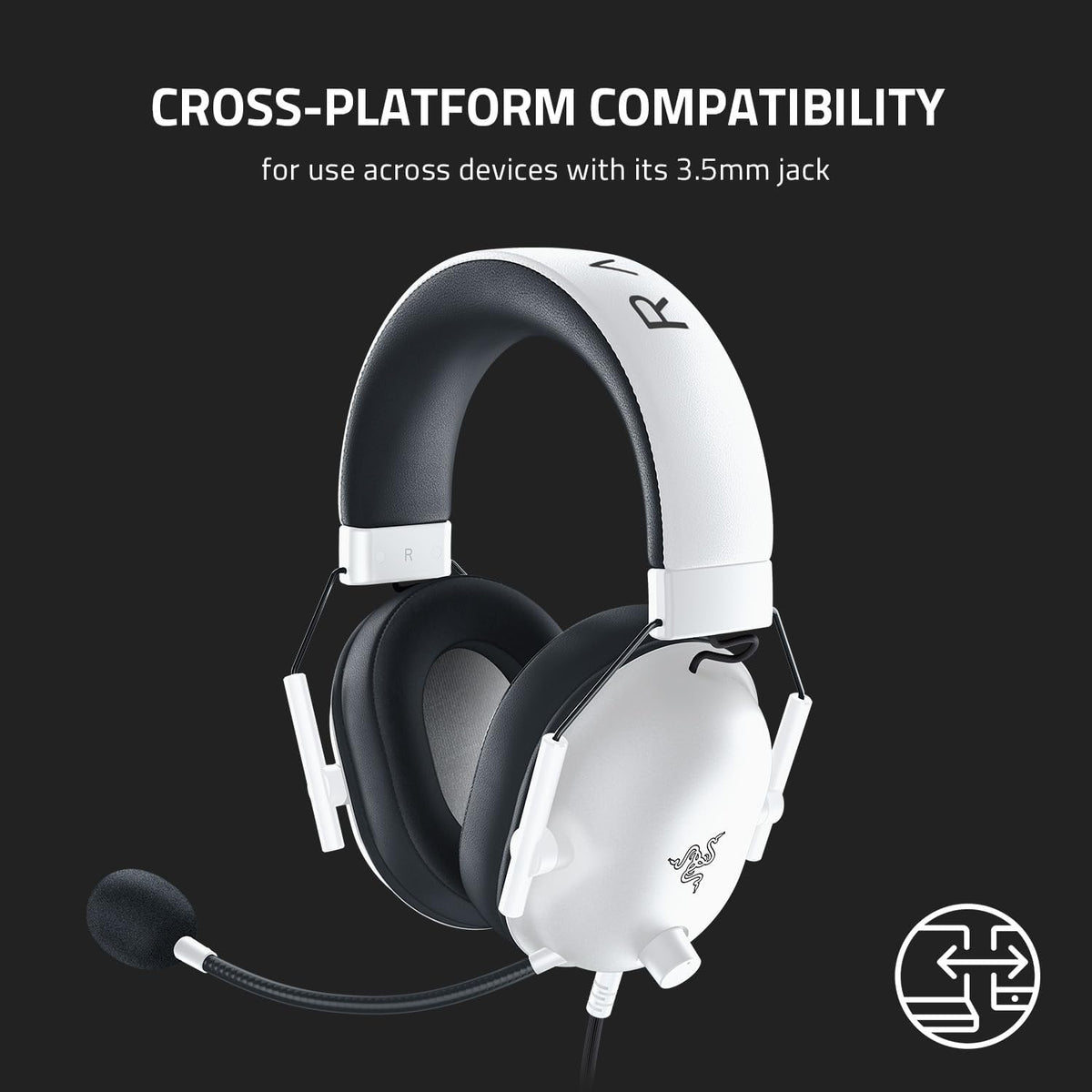 Razer BlackShark V2 X Gaming Headset — White — product image 8