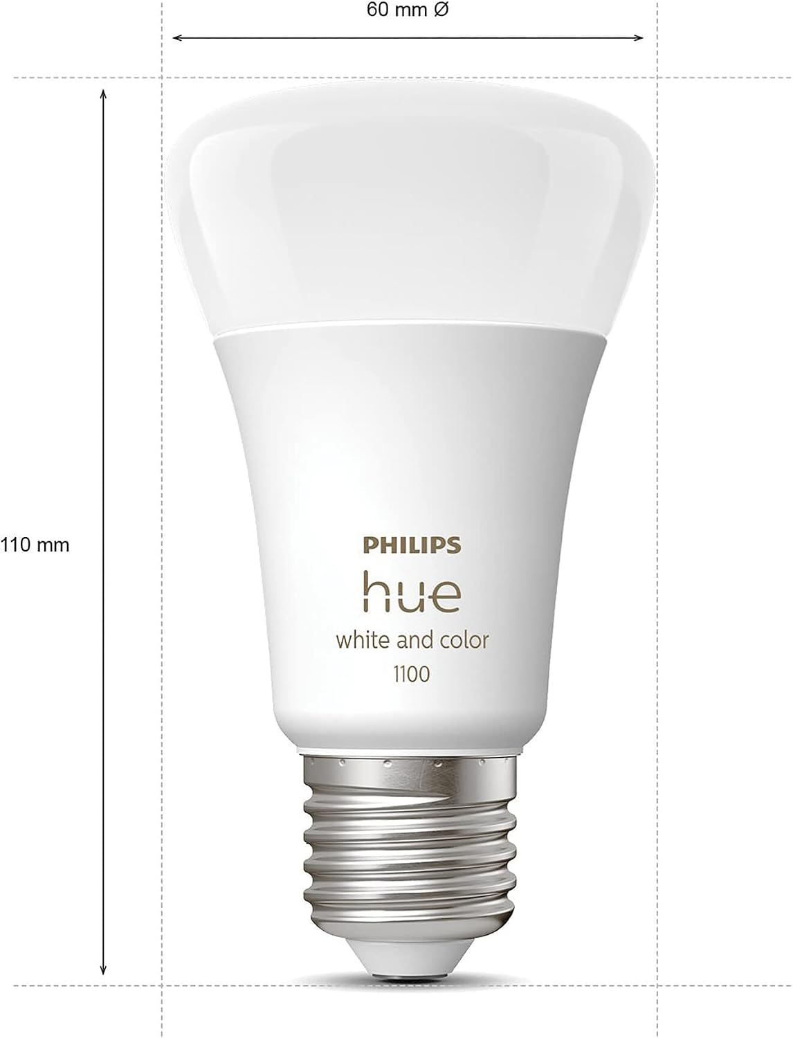 Philips Hue White and Colour Ambiance Smart Light Bulb Starter Kit, 75W - 1100 Lumen [E27 Edison Screw] 3 Bulbs + Smart Buttons — With Bluetooth — Works with Alexa — Google Assistant and Apple Homekit — Black