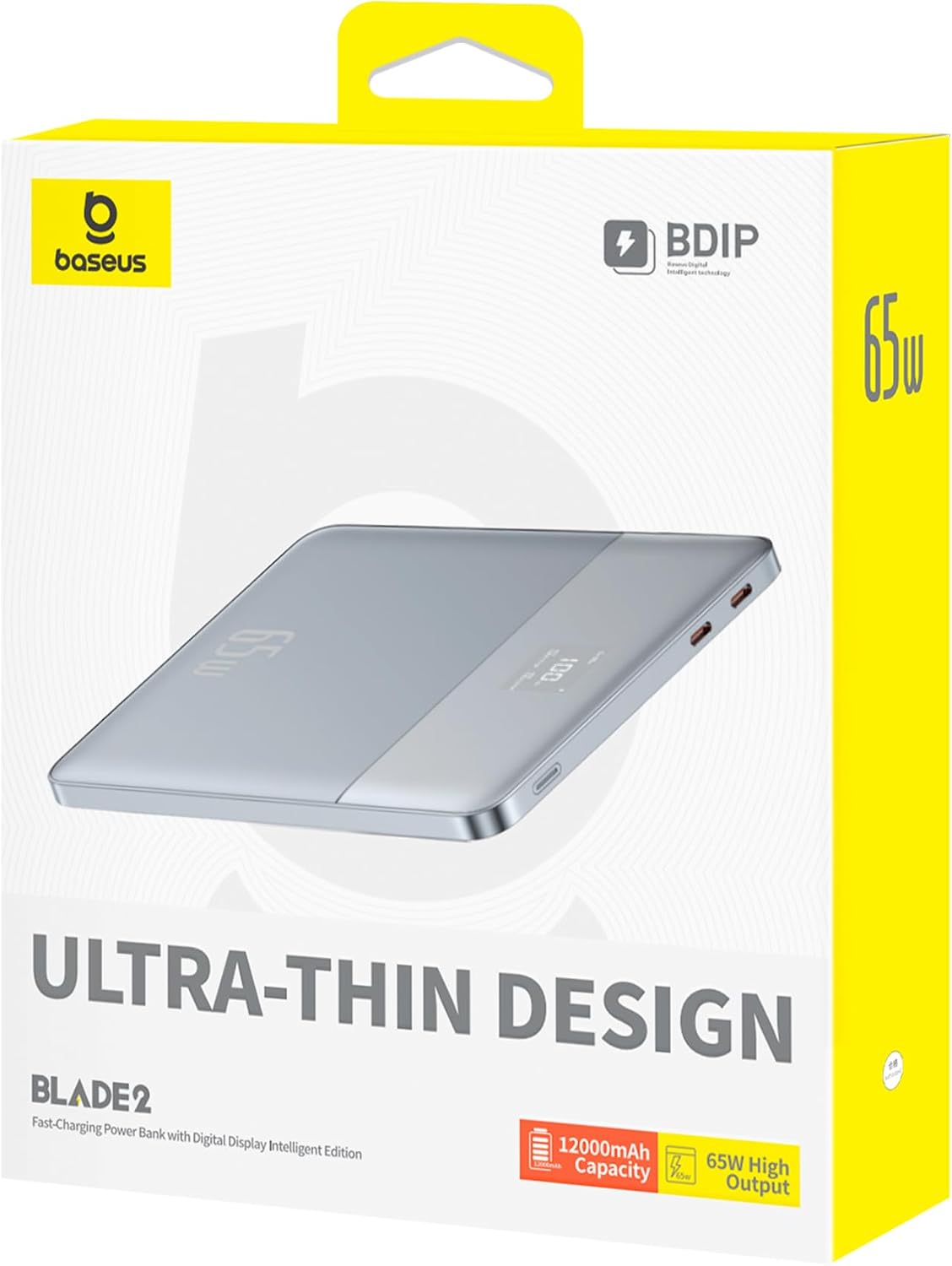 Baseus Blade 2 Laptop Power Bank 12000mAh 65W — Silver